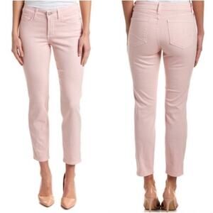 NYDJ Clarissa Ankle Jeans Pink Boho Preppy Stretch Comfy  14P